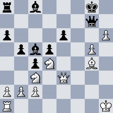 r1b3k1/6q1/p3p2P/1pbp2P1/2pN2B1/2N1Q3/PPP5/R6K b - - 0 24