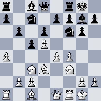 r1bq1rk1/p1n1ppbp/1p1p1np1/2pP4/P3PP2/2NB1N2/1PP3PP/R1B1QRK1 b - - 0 10