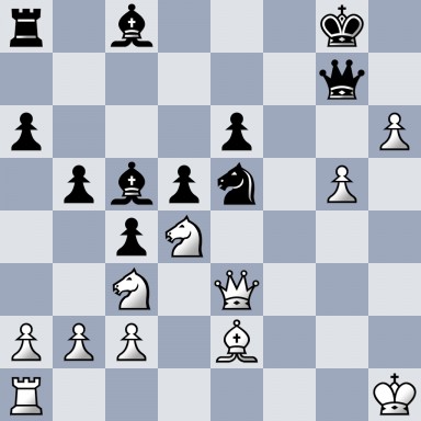 r1b3k1/6q1/p3p2P/1pbpn1P1/2pN4/2N1Q3/PPP1B3/R6K b - - 0 23