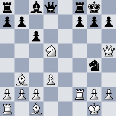 r1bq1rk1/pp3ppp/2p5/3N3Q/6n1/1B1P4/PPP2RPP/R1B3K1 b - - 0 12