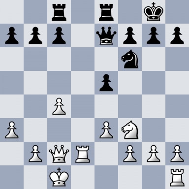 2r1r1k1/ppp1qppp/5n2/4p3/2P5/P3PN2/1PQR1PPP/2K4R b - - 0 16