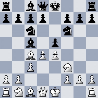 r1bqk2r/pppp1ppp/2n2n2/2b1p3/2BPP3/2P2N2/PP3PPP/RNBQK2R b KQkq - 0 5