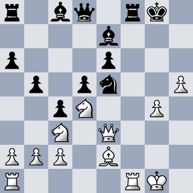 r1bq1rk1/4b3/p3p3/1p1pn2P/2pN2P1/2N1Q3/PPP1B3/R4RK1 b - - 0 19
