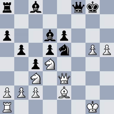 r1b2qk1/8/p2bp3/1p1pn1PP/2pN4/2N1Q3/PPP1B3/R5K1 b - - 0 21