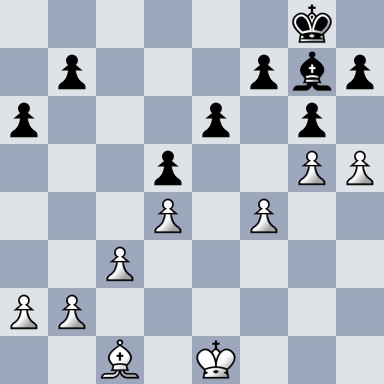 6k1/1p3pbp/p3p1p1/3p2PP/3P1P2/2P5/PP6/2B1K3 w - - 0 17