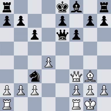 r3kb1r/pp2p1pp/2p1qp2/8/3P4/2n2QB1/PPP2PPP/R4RK1 w kq - 0 17