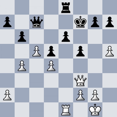 4r3/p1q2kpp/1p2p3/2Pp1p1P/1P1P4/5Q2/P4PP1/4R1K1 b - - 0 31