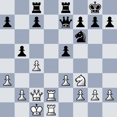 2r1r1k1/p1p1qppp/5n2/1p2p3/2P5/P3PN2/1PQR1PPP/2KR4 b - - 0 17