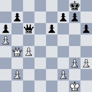 6k1/1p3pp1/p1q1p2p/P7/1QP5/6PP/1P3P2/6K1 b &#8211; &#8211; 0 30