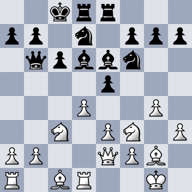2krr3/pp1n1ppp/1qpbbn2/4p3/3P2P1/2N1PN1P/PP2QPB1/R1BR2K1 b - - 0 13