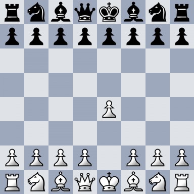 rnbqkbnr/pppppppp/8/8/4P3/8/PPPP1PPP/RNBQKBNR b KQkq â 0 1
