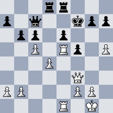 3rr3/p1q2kpp/1pp1p3/2P1Rp1P/3P4/5Q2/PP3PP1/4R1K1 b - - 0 29