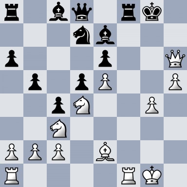 r1bq1rk1/3nb3/p3p2Q/1p1pP2P/2pN2P1/2N5/PPP1B3/R4RK1 b - - 0 18