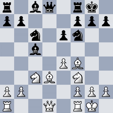 r1bq1rk1/pp3ppp/2n1pn2/2b5/4PB2/2NB1N2/PP3PPP/R2Q1RK1 w - - 0 11