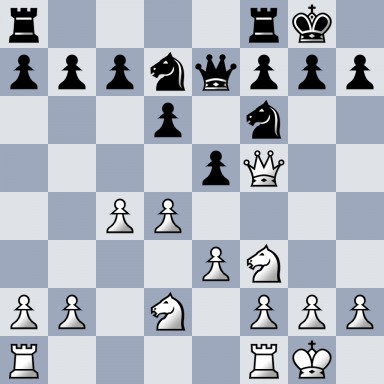 r4rk1/pppnqppp/3p1n2/4pQ2/2PP4/4PN2/PP1N1PPP/R4RK1 w - - 0 12