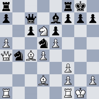 r4rk1/p1q1bppp/2pNp3/P2nP3/QnBP4/5P2/3B1P1P/R4RK1 b - - 0 17