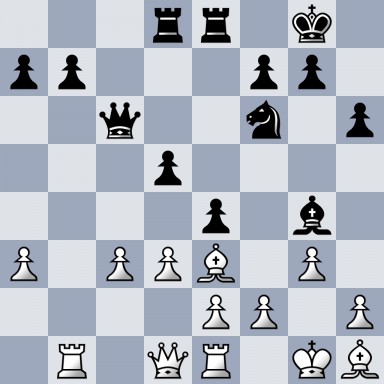 3rr1k1/pp3pp1/2q2n1p/3p4/4p1b1/P1PPB1P1/4PP1P/1R1QR1KB w - - 0 20